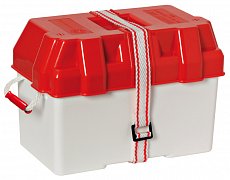 Aku box - Bateriový box bílá/červená  100 A