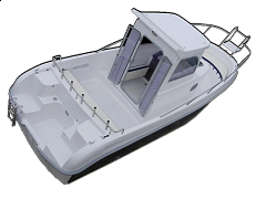 Člun motorový Mari 700 pilothouse