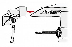 Splachovač motoru "B"