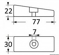 Anoda - pro Mercury / Mariner 30 - 300HP - magnesium