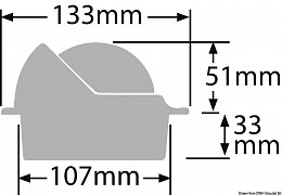 Kompas - Marine -  RITCHIE Explorer vestavěný kompas 3" černý